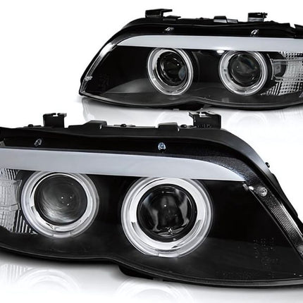 BMW X5 E53 2003-2006 Fari Anteriori Xenon Angel Eyes LED