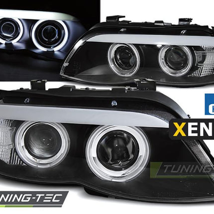 BMW X5 E53 2003-2006 Fari Anteriori Xenon Angel LED CCFL
