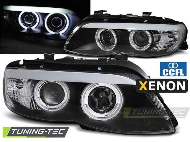 BMW X5 E53 2003-2006 Fari Anteriori Xenon Angel LED CCFL