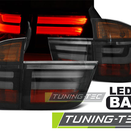 BMW X5 E70 2007-2010 Fanali Posteriori a LED Lightbar Nero
