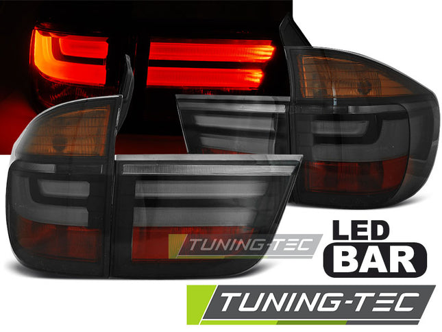 BMW X5 E70 2007-2010 Fanali Posteriori a LED Lightbar Nero