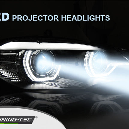 BMW X5 E70 2007-2010 Fari Anteriori Angel LED Diurne Xenon