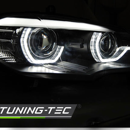 BMW X5 E70 2007-2010 Fari Anteriori Angel LED Diurne Xenon