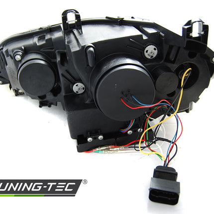 BMW X5 E70 2007-2010 Fari Anteriori Angel DRL LED Xenon AFS