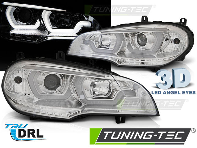 BMW X5 E70 2007-2010 Fari Anteriori LED Diurne Lightube 3D