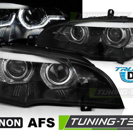BMW X5 E70 2007-2010 Fari Anteriori LED DRL TRU Xenon AFS