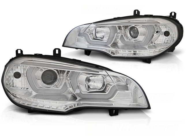 BMW X5 E70 2007-2010 Fari Anteriori LED Diurne Lightube 3D