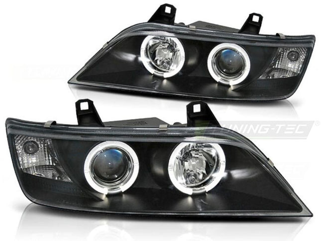 BMW Z3 E36 1995-2003 Fari Anteriori LED Angel Eyes Nero