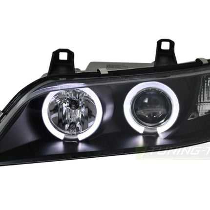 BMW Z3 E36 1995-2003 Fari Anteriori LED Angel Eyes Nero