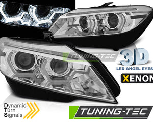 BMW Z4 E89 2009-2013 Fari Anteriori LED Angel Eyes Xenon - Cromati