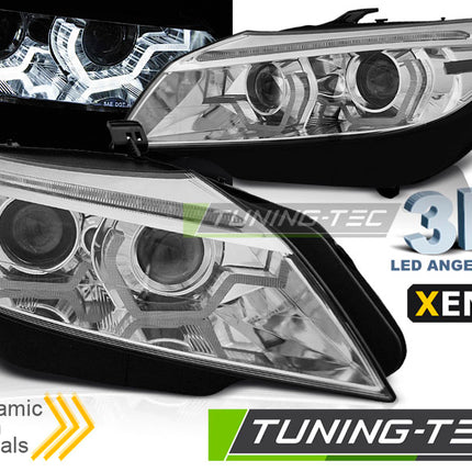 BMW Z4 E89 2009-2013 Fari Anteriori LED Angel Eyes Xenon - Cromati