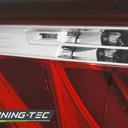 Bmw Serie 5 E60 Lci 2007-2010 Fanali Posteriori Led Bar Rosso Bianco