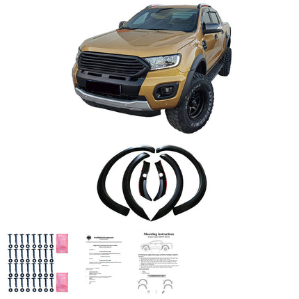 Allargamenti Parafanghi per Ford Ranger T8 2019-2022 (Slim Adesivi)