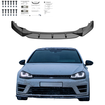 Splitter Anteriore per VW Golf MK7 R 2013-2016 V2
