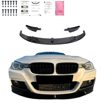 Splitter Anteriore per BMW Serie 3 F30 M-Pack 2012-2019 con Flaps