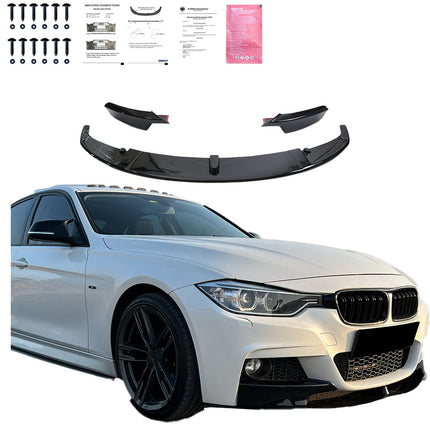Splitter Anteriore per BMW Serie 3 F30 M-Pack 2012-2019 con Flaps