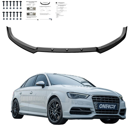 Splitter Anteriore per Audi S3 8V (Berlina / Cabrio) 2013-2016 V2