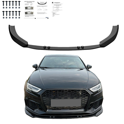 Splitter Anteriore per Audi RS3 8V Facelift Sportback 2017-2019 V3