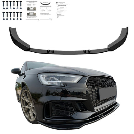 Splitter Anteriore per Audi RS3 8V Facelift Sportback 2017-2019 V3