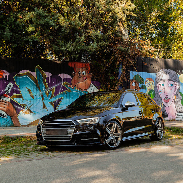 Splitter Anteriore per Audi S3 Sportback 8V Facelift 2016-2019 V2