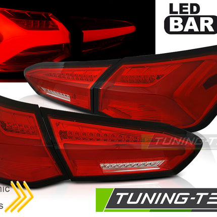 Ford Focus 4 2018-2021 Fanali Posteriori LED Rosso Bianco