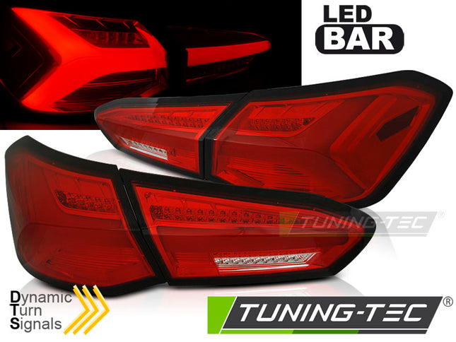 Ford Focus 4 2018-2021 Fanali Posteriori LED Rosso Bianco
