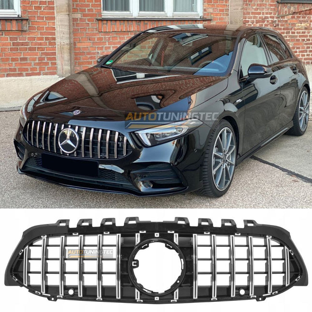 Griglia Calandra AMG Look Nero Cromato per Mercedes Classe A W177 2018-2022