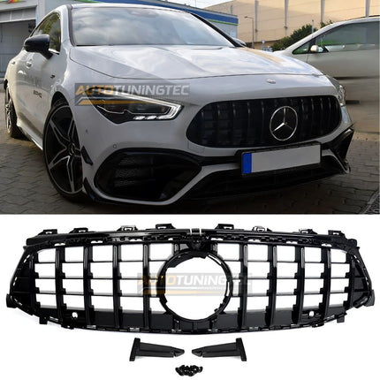Griglia Anteriore Sportiva GTR Nero Lucido per Mercedes CLA C118 X118 2023-2026