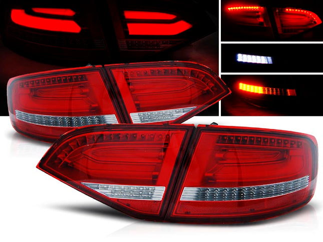 Audi A4 B8 2008-2011 Fanali Posteriori LED Rosso Bianco Avant