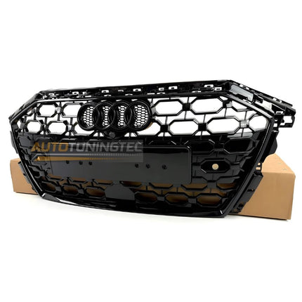 Mascherina RS3 Look Audi A3 8Y S3 2020-2024 Nero Lucido Calandra Griglia Anteriore