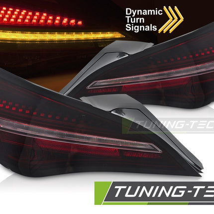 Mercedes CLA C117 2013-2016 Fanali Posteriori LED Neri rosso