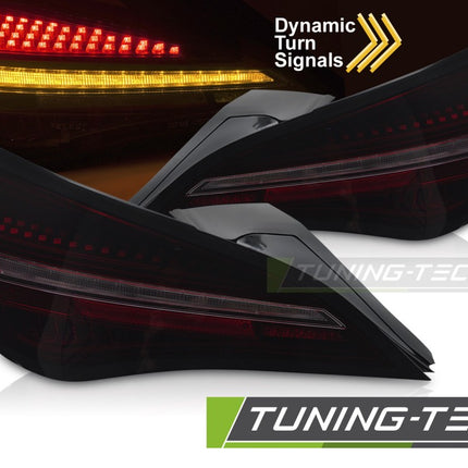 Mercedes CLA C117 2013-2019 Fanali Posteriori LED Neri rosso fumé