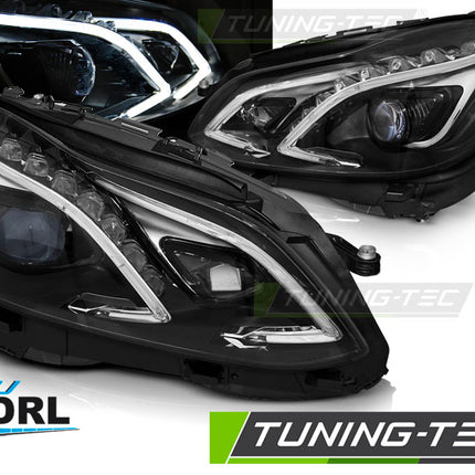 Mercedes E W212 S212 2013-2016 Fari Anteriori Full LED Nero