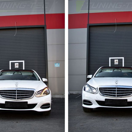 Mercedes E W212 S212 2013-2016 Fari Anteriori Full LED Nero