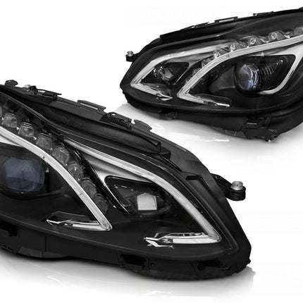 Mercedes E W212 S212 2013-2016 Fari Anteriori Full LED Nero