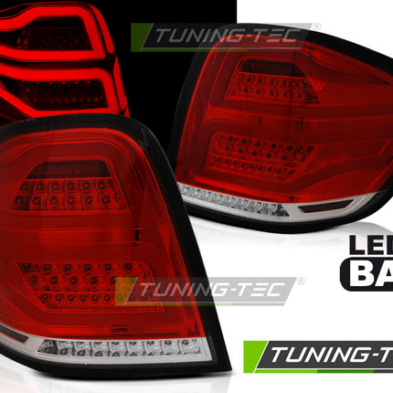 Mercedes W164 2009-2011 Classe M Fanali Posteriori Led Bar Rosso Bianco
