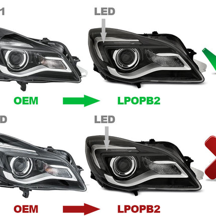 Opel Insignia A G09 2013-2017 Fari Anteriori LED Diurne TRU
