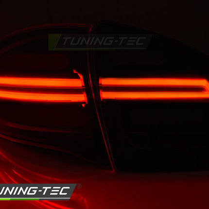 Porsche Cayenne 2010-2015 Fanali Posteriori Led Bar Rosso Fumé Seq