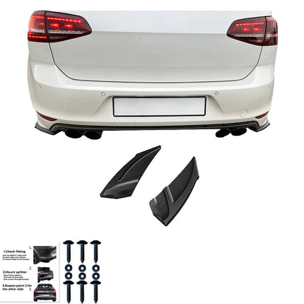 Splitter Laterali Posteriori per VW Golf MK7 R 2013-2016