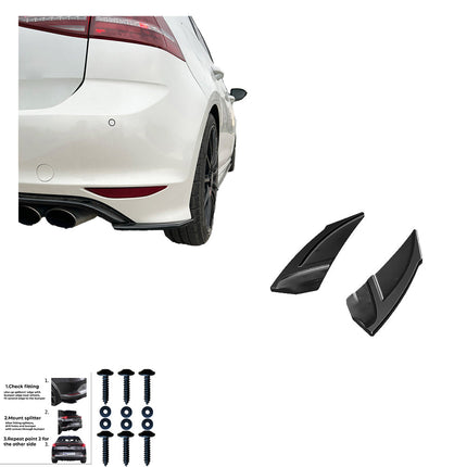 Splitter Laterali Posteriori per VW Golf MK7 R 2013-2016