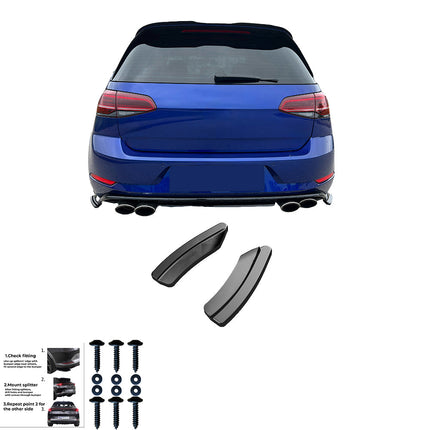 Splitter Laterali Posteriori per VW Golf MK7.5 R 2017-2020