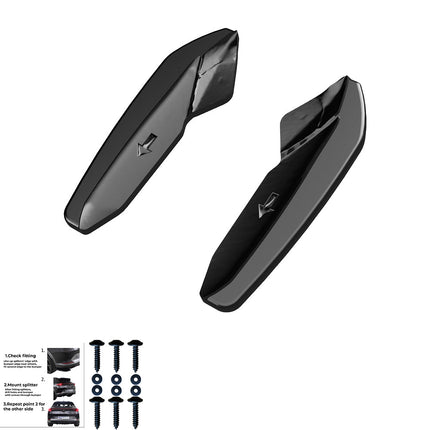 Splitter Laterali Posteriori per Audi RS3 8V Sportback 2015-2016