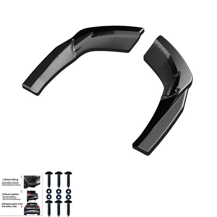 Splitter Laterali Posteriori per Audi S3 Sportback 8V Facelift 2016-2019