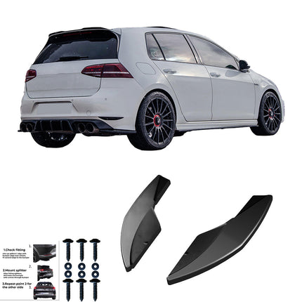 Splitter Laterali Posteriori per VW Golf MK7 R 2013-2016 V2