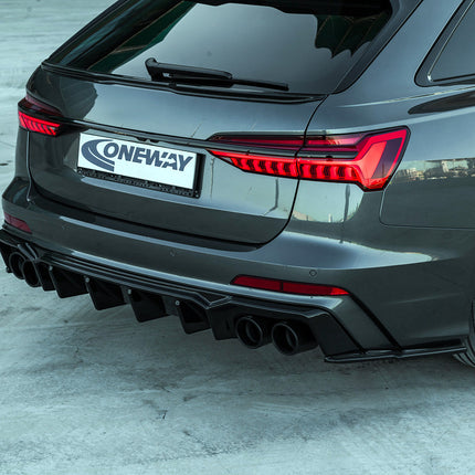 Splitter Laterali Posteriori per Audi S6 C8 / C8 Facelift (Berlina / Avant) 2019+