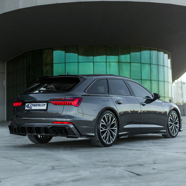 Splitter Laterali Posteriori per Audi S6 C8 / C8 Facelift (Berlina / Avant) 2019+