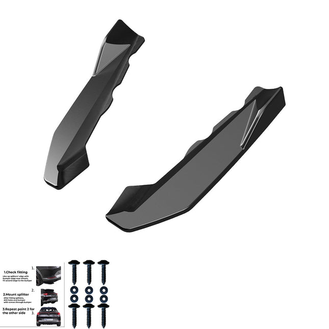 Splitter Laterali Posteriori per BMW X1 M-Pack F48 / F48 Facelift 2015-2022