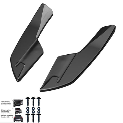 Splitter Laterali Posteriori per Audi S3 8V Berlina 2013-2016 V2