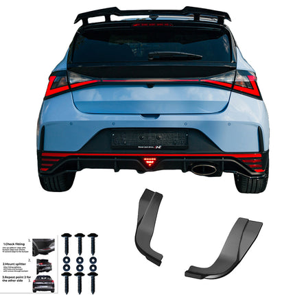 Splitter Laterali Posteriori per Hyundai i20 N MK3 2020+