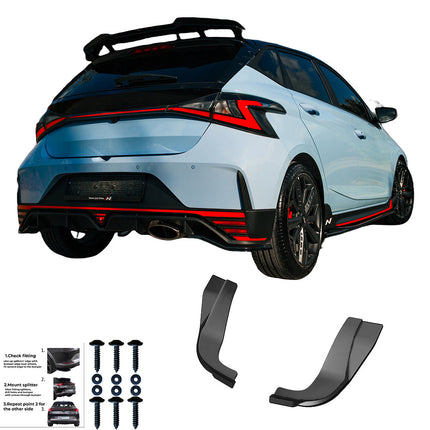 Splitter Laterali Posteriori per Hyundai i20 N MK3 2020+